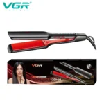 مكواة فرد الشعر الاحترافية VGR V-521 – سيراميك، لوحة 120 مم، وشاشة LED للتحكم الدقيق