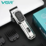 ماكينة حلاقة الحيوانات الأليفة الاحترافية VGR V-201 – بشفرات سيراميك وستانلس ستيل، محرك قوي، بطارية تدوم 200 دقيقة، وشاشة LED ذكية