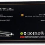 مكواة فرد شعر VGR V-502 الاحترافية – سيراميك رطبة وجافة بتقنية الأشعة تحت الحمراء، تحكم رقمي 1080°F، تصميم مضاد للحروق، مثالية للسفر، لون أسود/فضي
