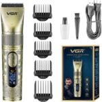 VGR-659 – ماكينة حلاقة كهربائية احترافية للرجال – قابلة للشحن – شاشة LED – مقاومة للماء