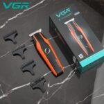 ماكينة حلاقة VGR V-999 اللاسلكية الاحترافية – موتور ثنائي، بطارية ليثيوم 120 دقيقة، أمشاط توجيه، للرجال والعائلة والحيوانات الأليفة