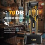 ماكينة حلاقة VGR V-119 الاحترافية للرجال – شفرات سيراميك DLC، محرك 8000 لفة/دقيقة، شاشة عرض، بطارية 180 دقيقة