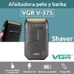 VGR-375 – ماكينة حلاقة كهربائية وتنعيم احترافية للرجال – قابلة للشحن – شفرة منبثقة – كابل USB – للاستخدام الرطب والجاف
