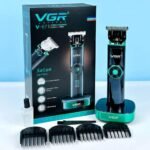 VGR-671 – ماكينة حلاقة كهربائية احترافية للرجال من في جي ار، قابلة للشحن، بشاشة رقمية، محرك مزدوج، بطارية ليثيوم ايون 2500 مللي امبير