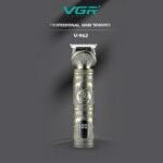VGR-962 ماكينة حلاقة كهربائية احترافية للرجال – قابلة للشحن، ذهبي، ماركة VGR