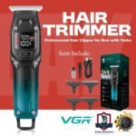 VGR-964 – ماكينة حلاقة كهربائية احترافية للرجال – قابلة للشحن – أسود – VGR