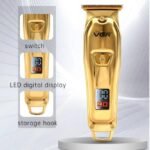 VGR-965 – ماكينة حلاقة كهربائية احترافية للرجال من VGR، لاسلكية قابلة للشحن عبر USB، شفرات ستانلس ستيل