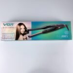 مكواة فرد الشعر VGR V-523 الأصلية الاحترافية – بألواح سيراميك، شاشة LCD للتحكم الدقيق، جهد عالمي 110-240V، تسخين فوري بتقنية PTC