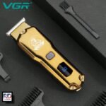 VGR-927 – ماكينة حلاقة كهربائية احترافية للرجال قابلة للشحن – VGR – ذهبي